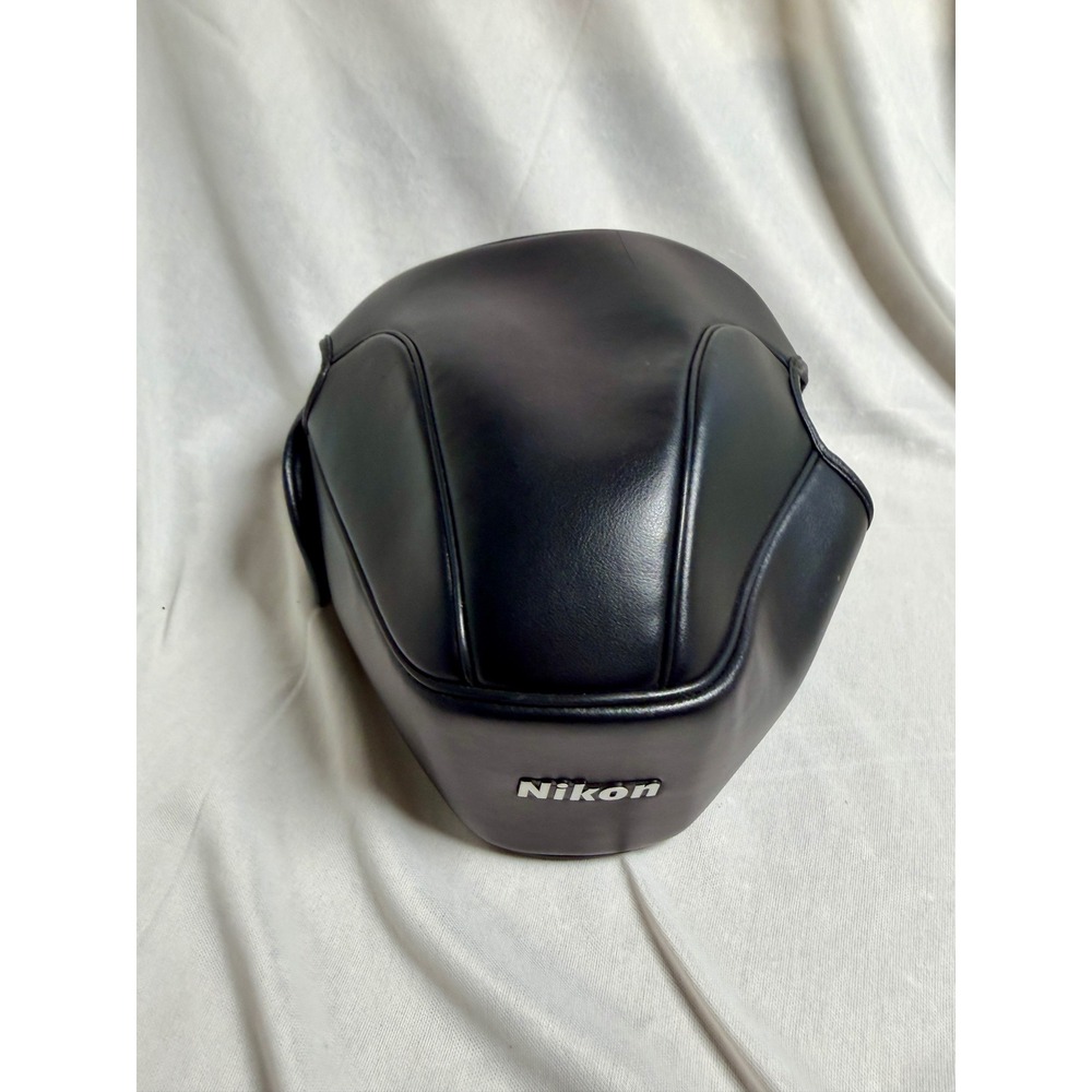 Nikon CF-51 Semi-Soft Camera Case Black Faux Leather SLR Snap CF51 No base plate